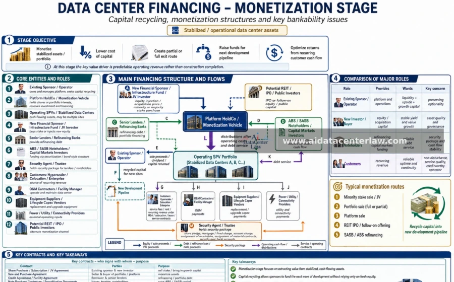 Monetization-stage finance